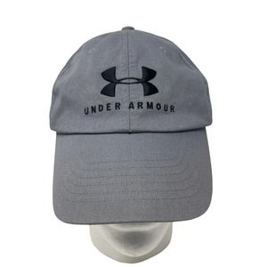 Under Armour Womens Embroidered Spell Out Logo‎ Adjustable Hat Gray Free Fit